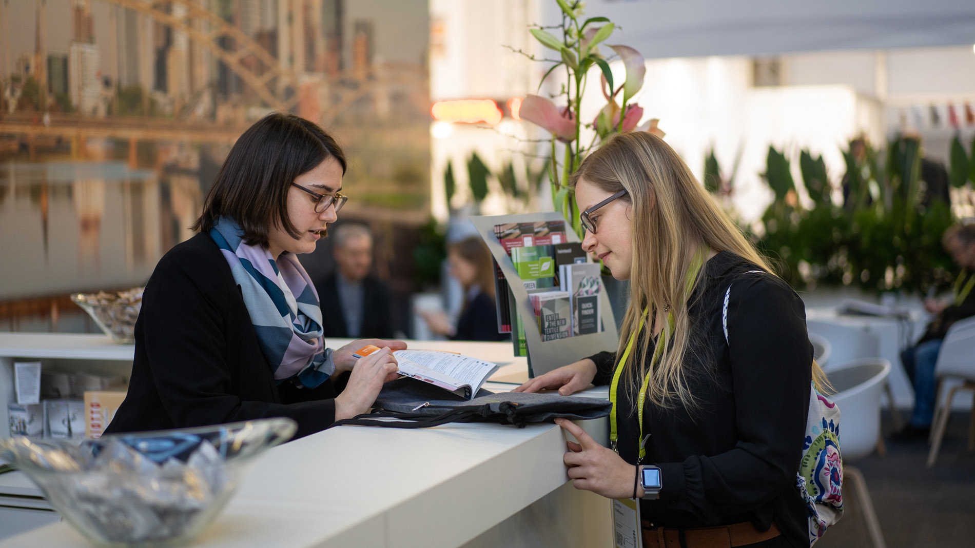 Heimtextil Insider Help Desk während der letzten Heimtextil