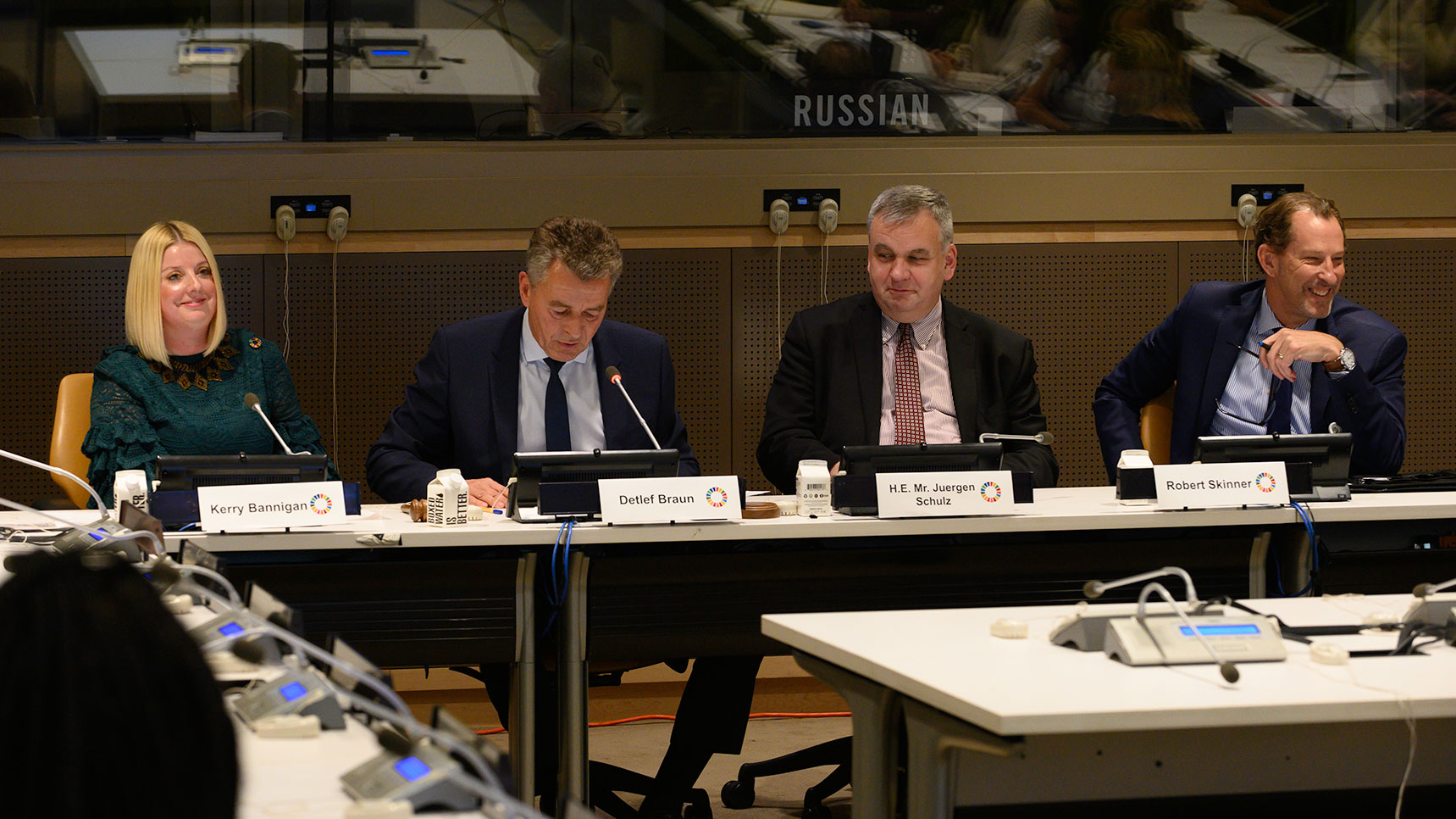 v.l.n.r.: Kerry Bannigan, Detlef Braun, Jürgen Schulz und Robert Skinner (Foto: Rich Dodge)