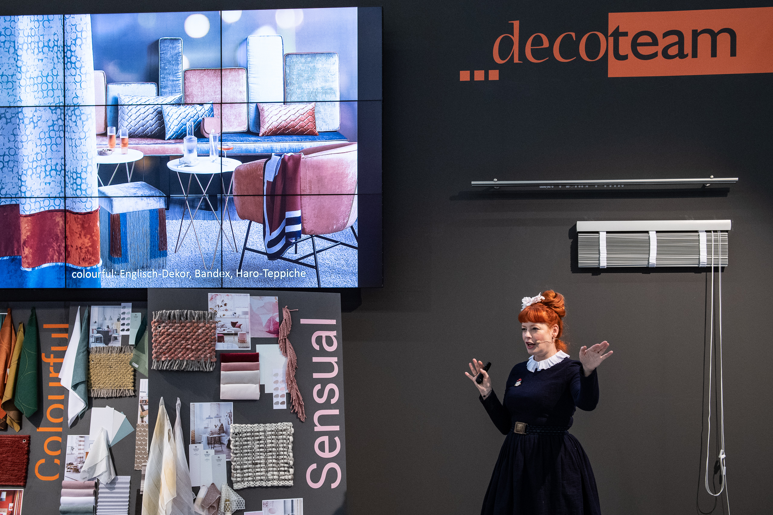 Heimtextil 2020 Deco Team / Enie van de Meiklokjes at the decoteam booth
