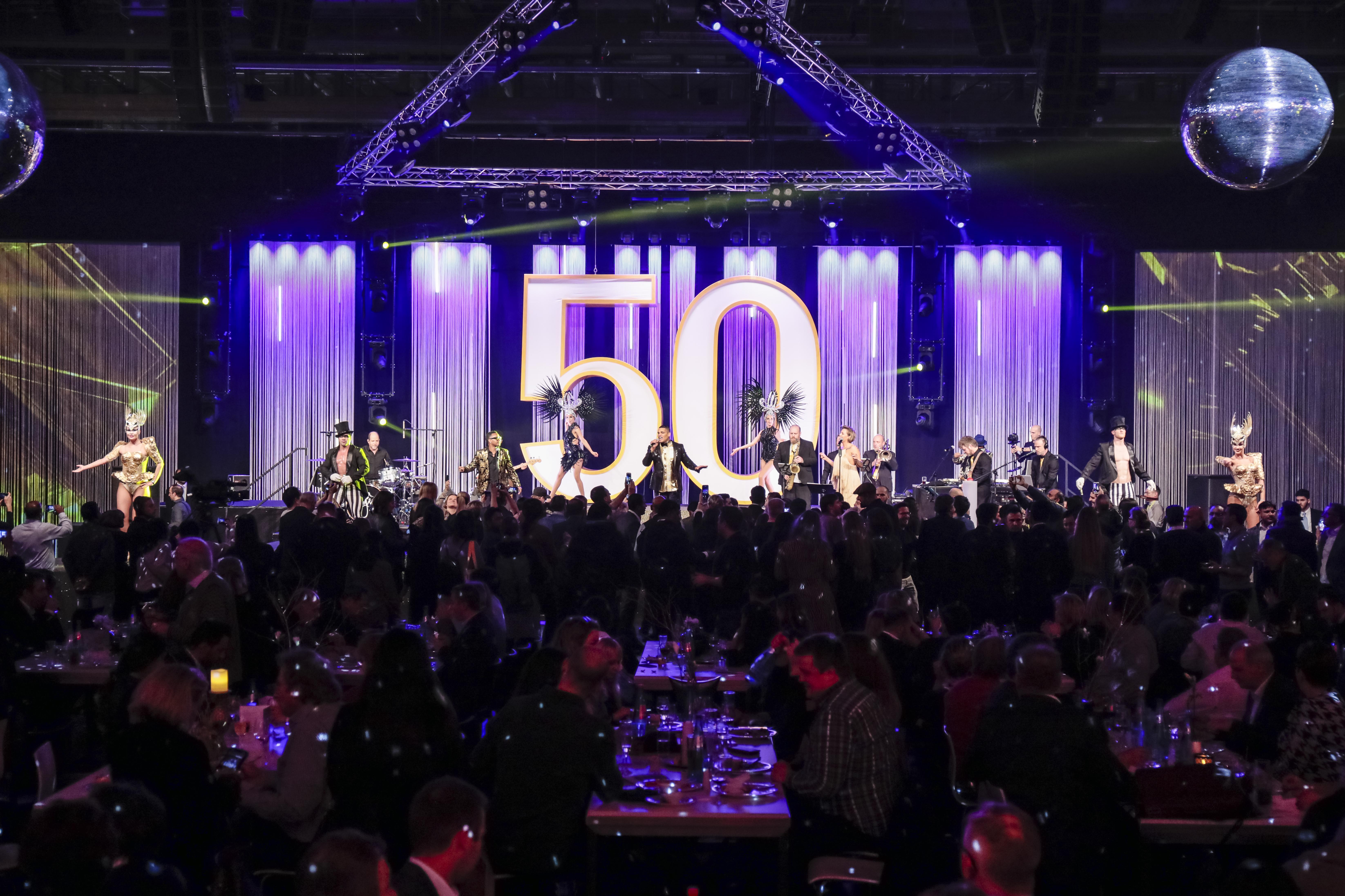 Heimtextil at Night / celebrating 50 years / Jimmy Wilson Band and dancers