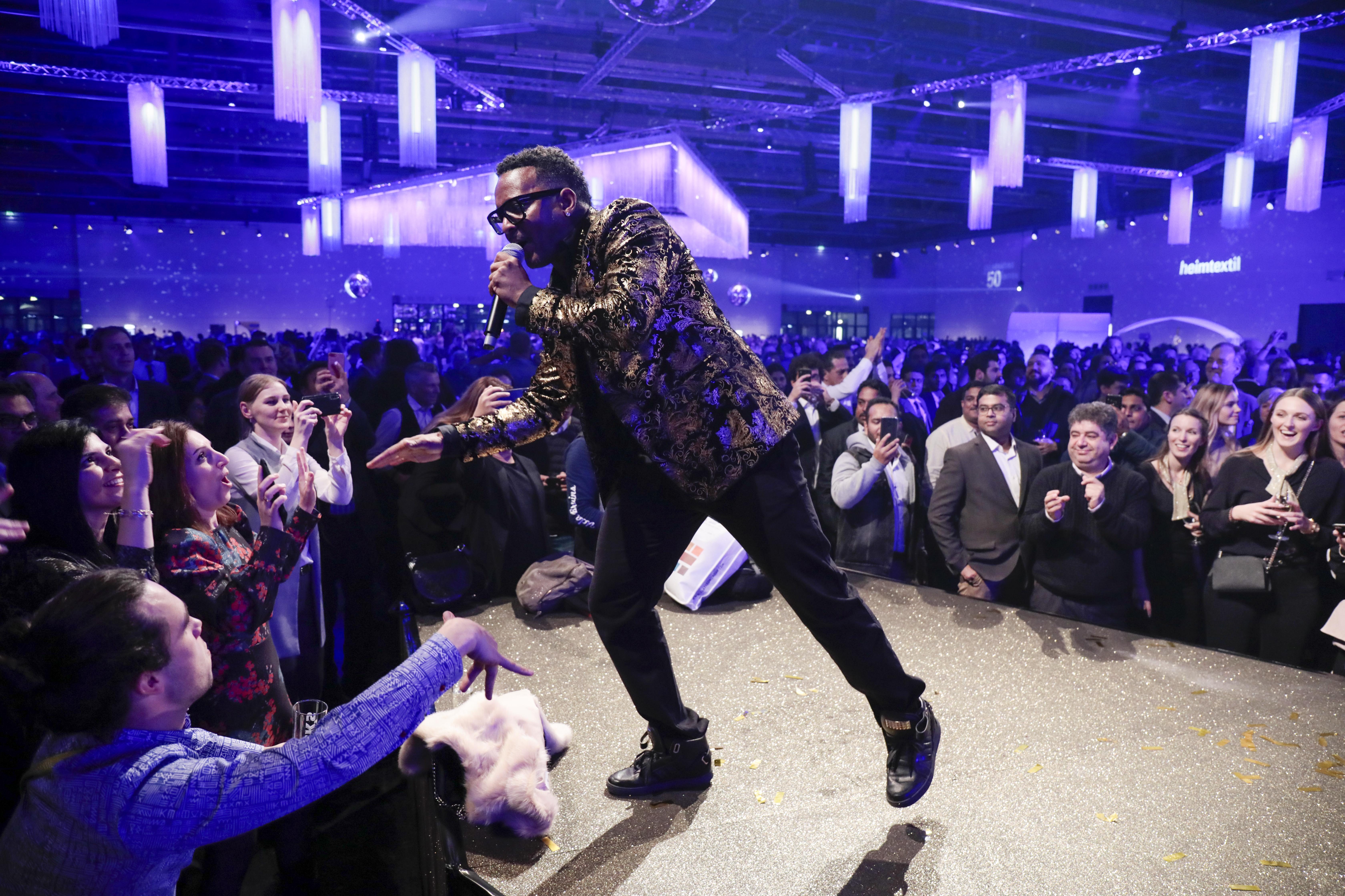 Heimtextil at Night / celebrating 50 years / Jimmy Wilson Band and dancers