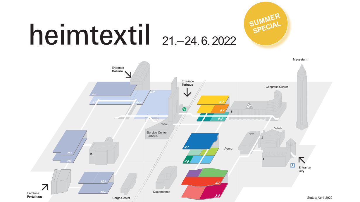 Heimtextil exhibition ground 2022