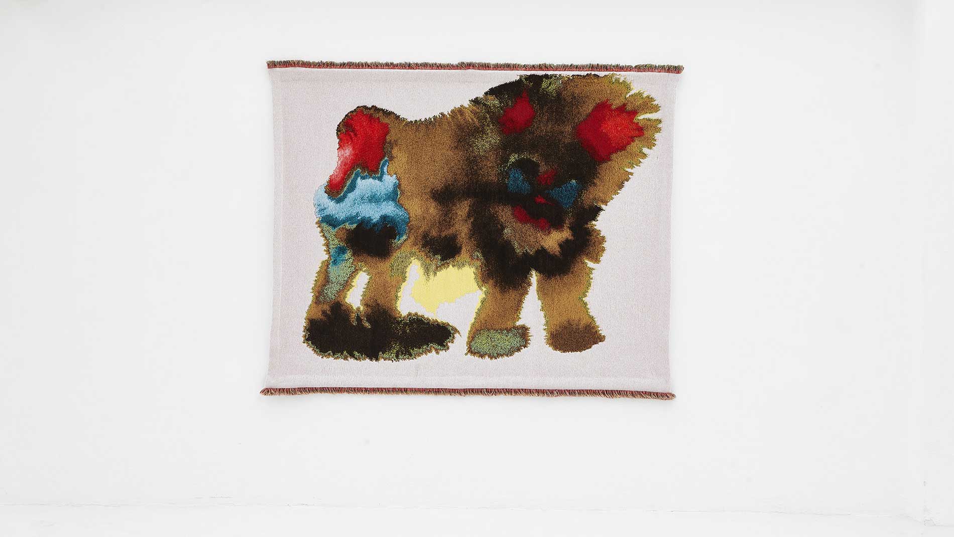 Rop van Mierlos illustrations for the Wild Animals book of 2010 has been made into handtufted woven tapestry. Made in in collaboration with Tilburg TextielLab.