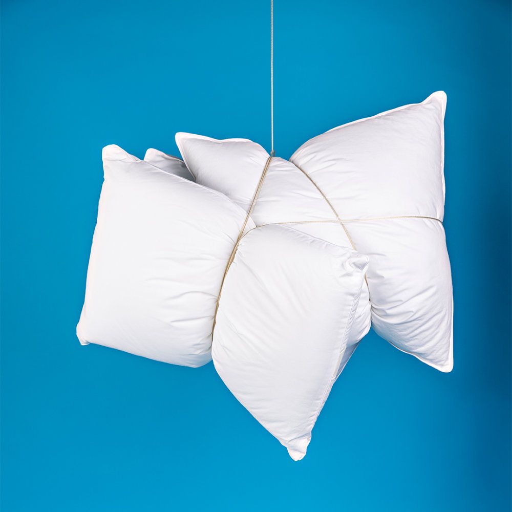 Pillow from Fiberpartner using PrimaLoft® Bio™ fill and pillow from Earth & Home with CiCLO® bio fill