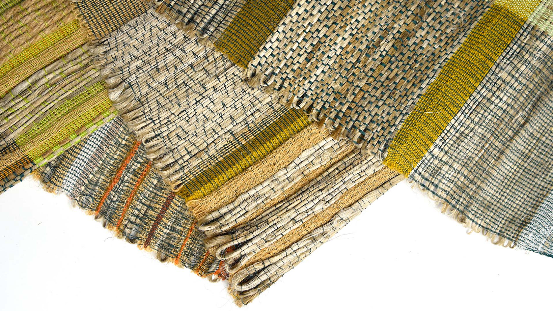 Jute samples by textile designer Amy Lewis