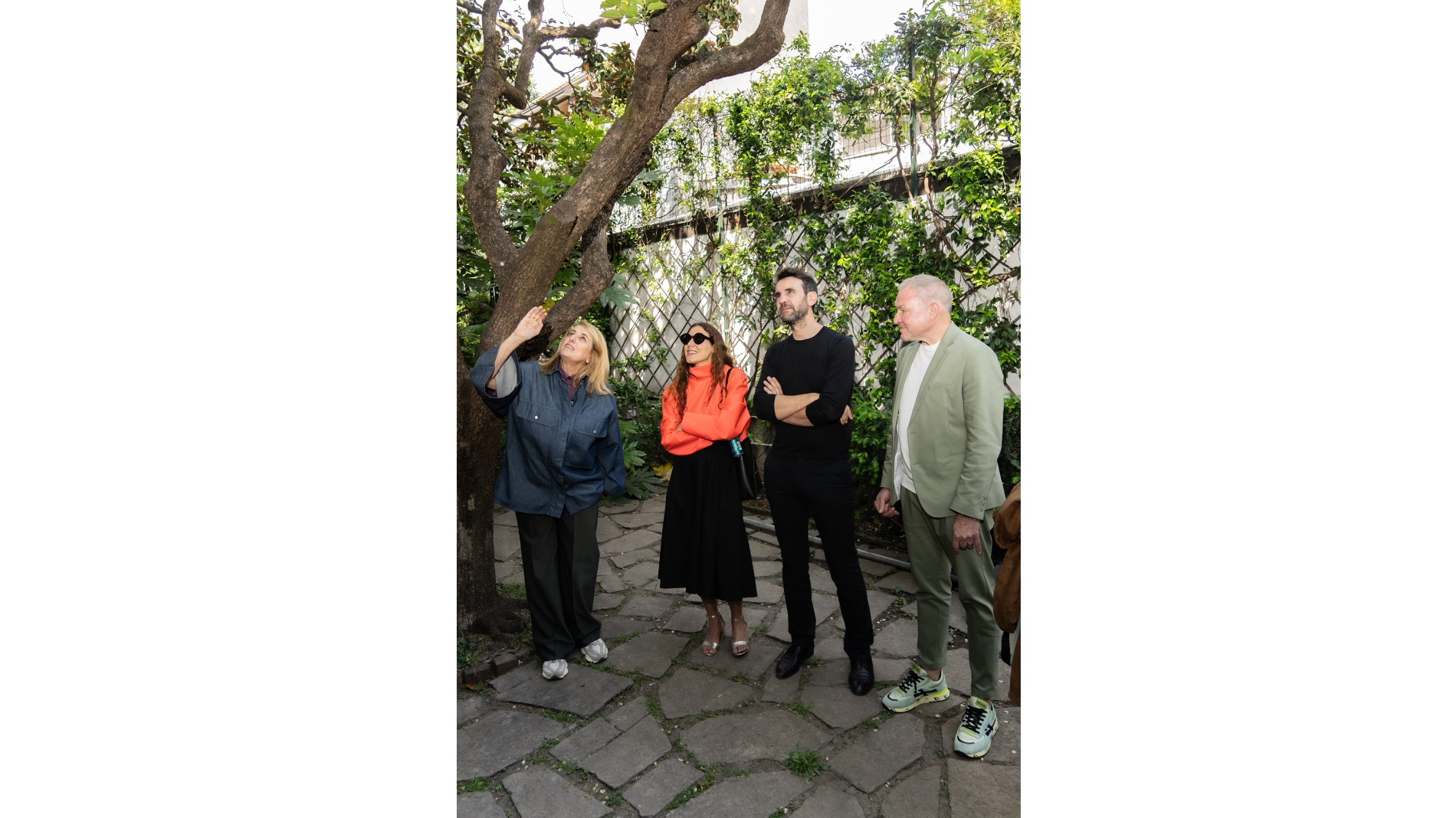 Patricia Urquiola, Valentina Ciuffi, Joseph Grima and Olaf Schmidt at Villa Pestarini.