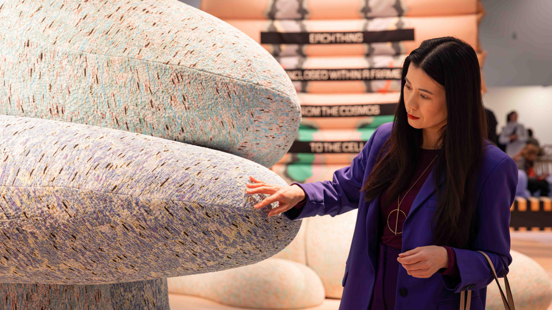 Woman at trend space
